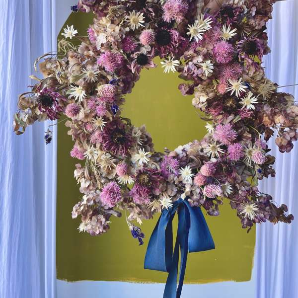 ~ Dried Purple Tone Wreath ~