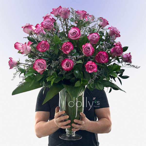 Classic 3 Dozen Magenta Long-Stem Roses
