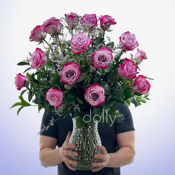 Classic 18 Magenta Long-Stem Roses
