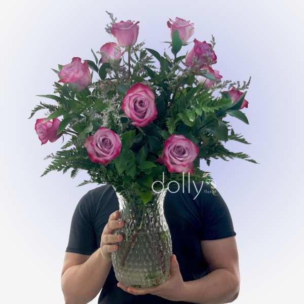 Classic Dozen Magenta Long-Stem Roses