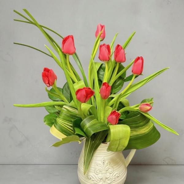 Pitcher of Tulips