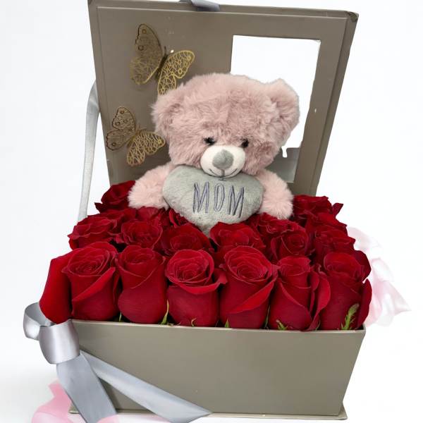 Box & Teddy bear Mom