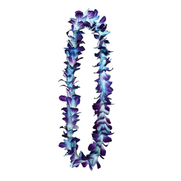 Single Purple and Blue Orchid Lei