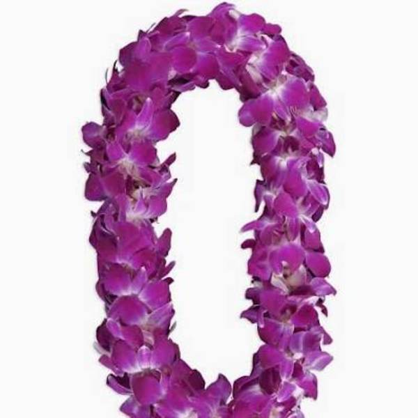 Purple Orchid Lei