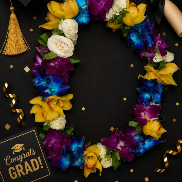 Orchid and Orchid Lei