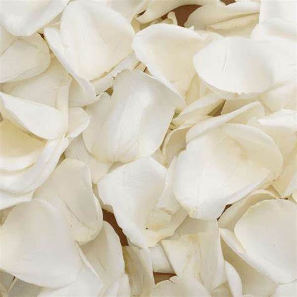 Close-up of white rose petals filling the frame