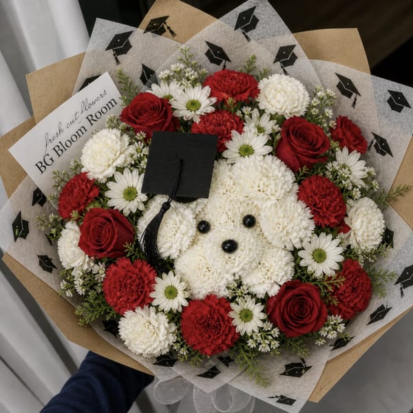 Western Pup Wrapped Bouquet