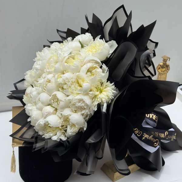 Peonies Graduations Bouquet