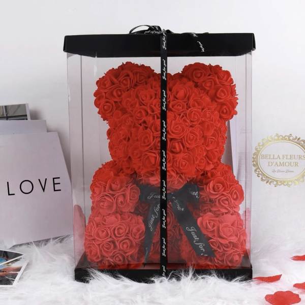 Large rose bear