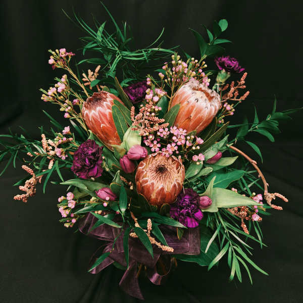 3 Protea Vase