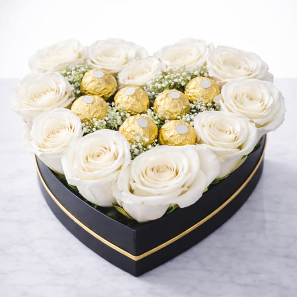 Lux rose box white