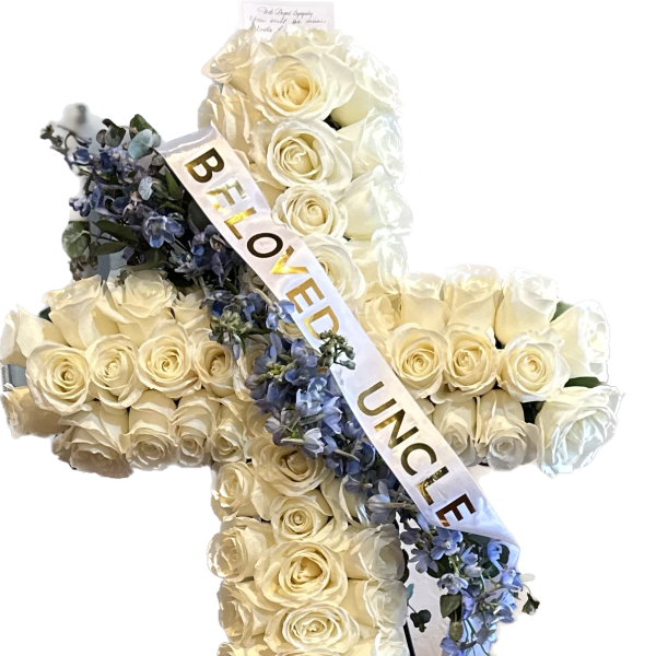 Holy Cross Standing Floral Spray