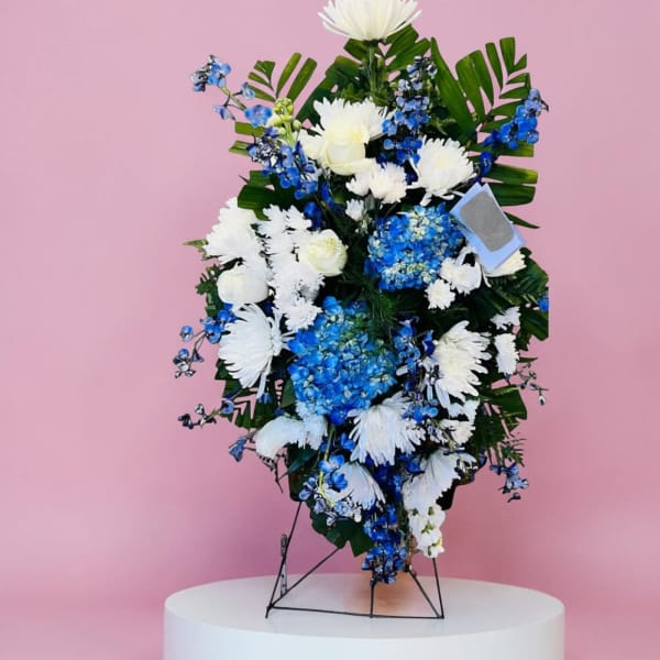 Blue Standing Spray