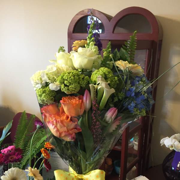 wraped bouquet
