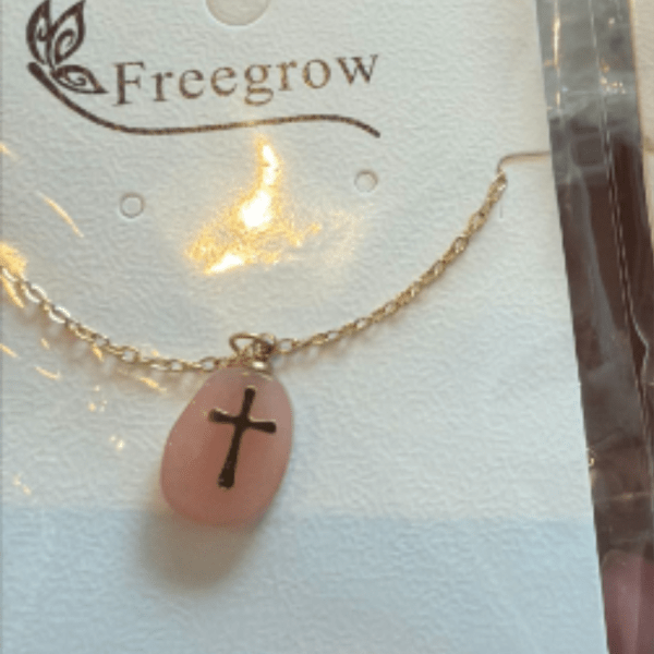 Stone Cross Necklace