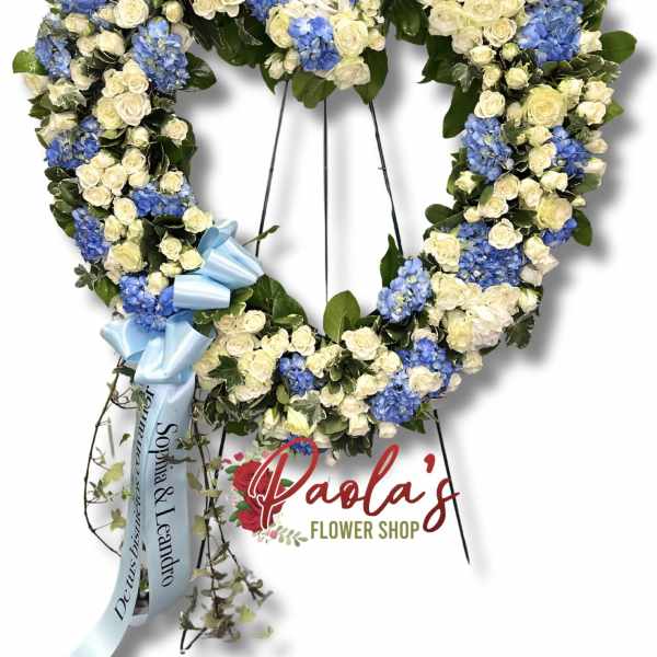 Blue heart tribute
