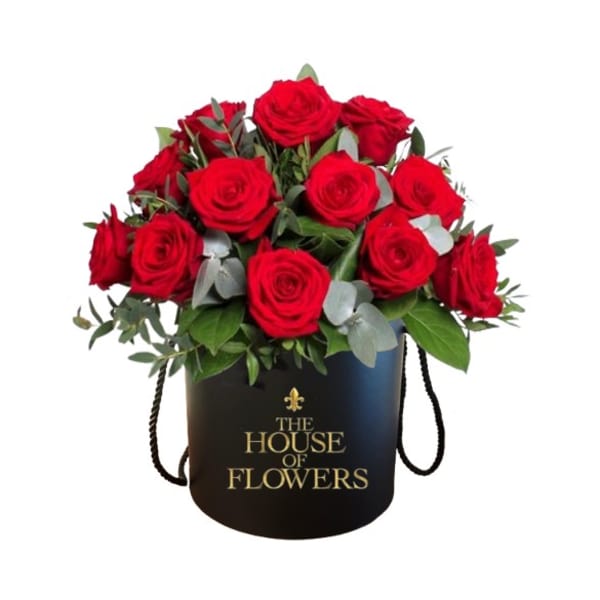 Red & Greens Hat Box