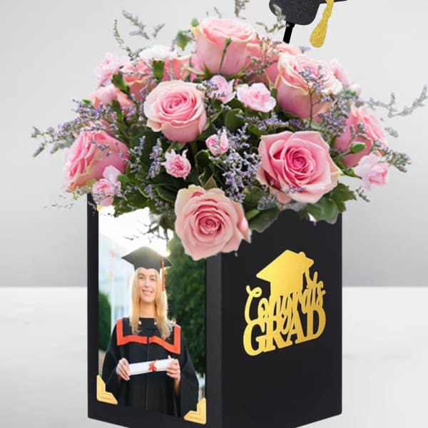 Graduation Celebration Box – Soft Rose Elegance