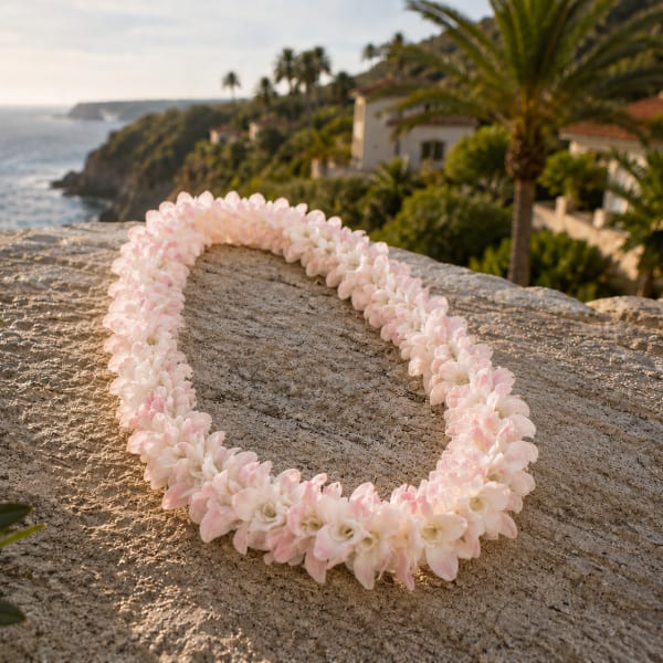 Pink Orchid Lei