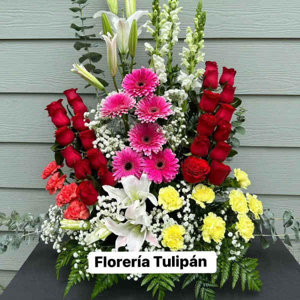 Arreglo de una vista flores surtidas 4