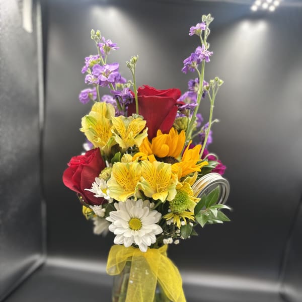 Floral Mason JAR