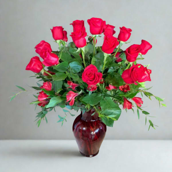 Red Love by D'Lily's Flowers