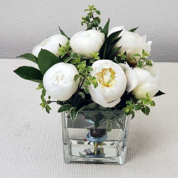 White Peonies Bouquet