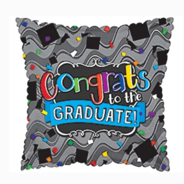 Black & Grey Congrats to the Graduate Mylar