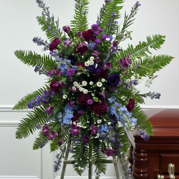 Shooting Stars Funeral Standing Spray