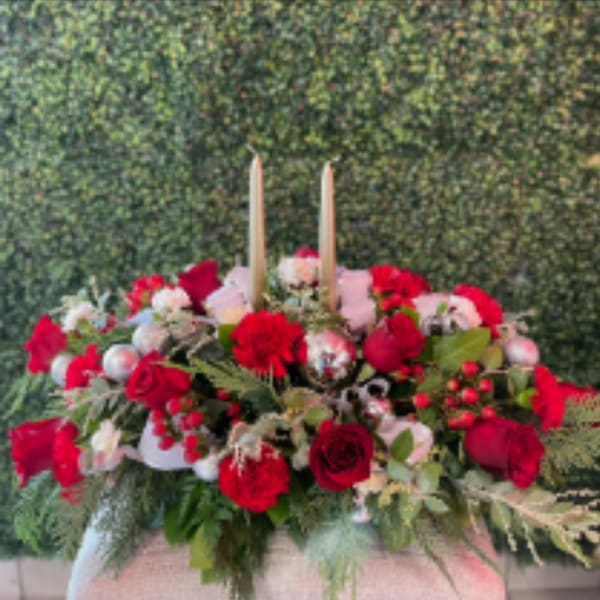 Christmas Frosty Centerpiece