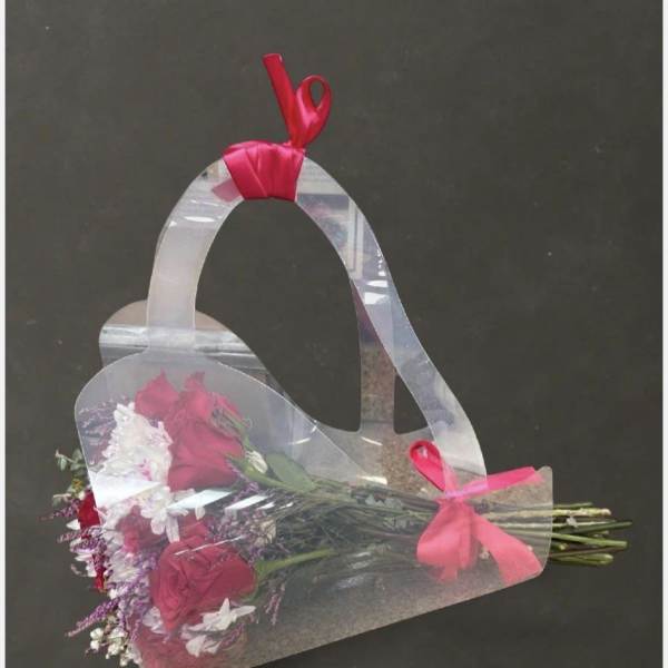 Hot pink love bag