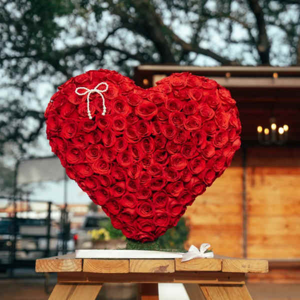Corazón de rosas