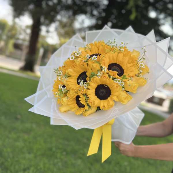 His Yellow Flowers