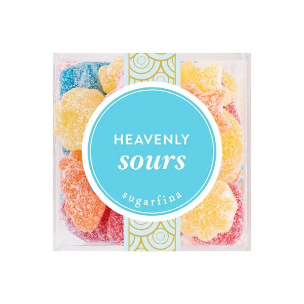 Box of colorful sugar-coated gummy candies