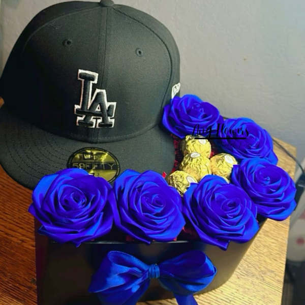 caja azul
