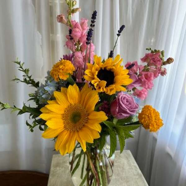Mixed Sunflower Arrangement