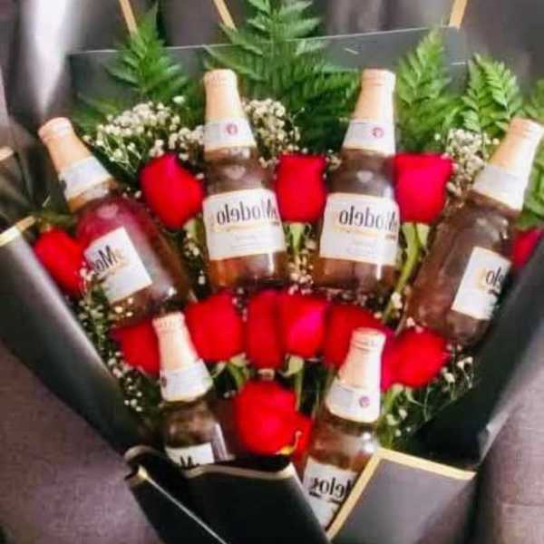 rosas y bebidas