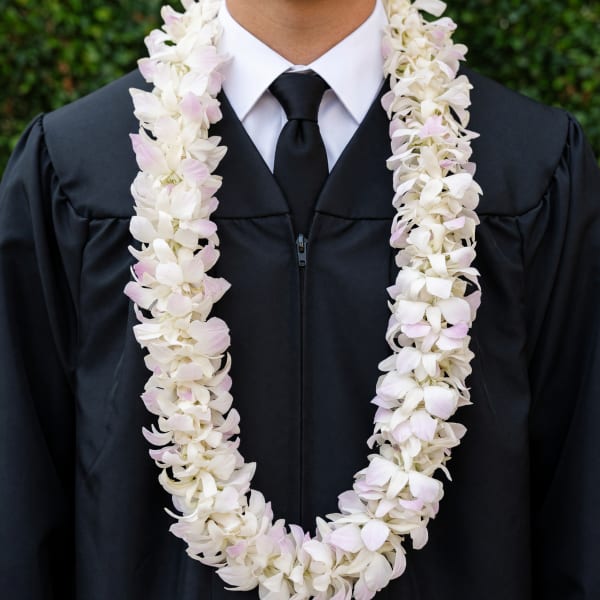 White Double Lei