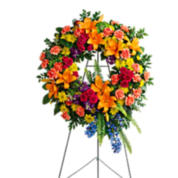 Colorful Serenity Wreath