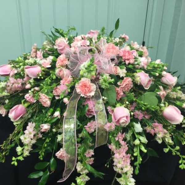 pink casket piece