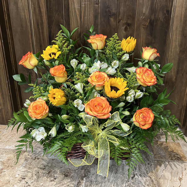 Sunflower Basket