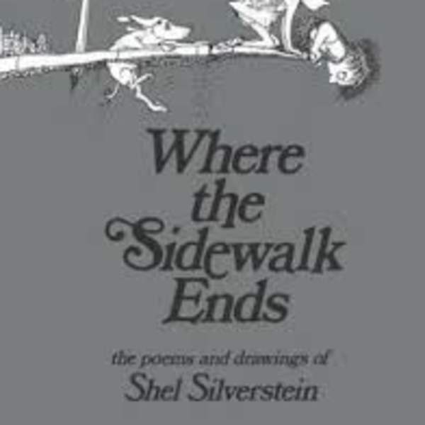 Book cover with the title "Where the Sidewalk Ends" and a small illustration.