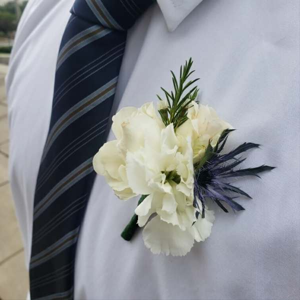 flowers of choice to match dress