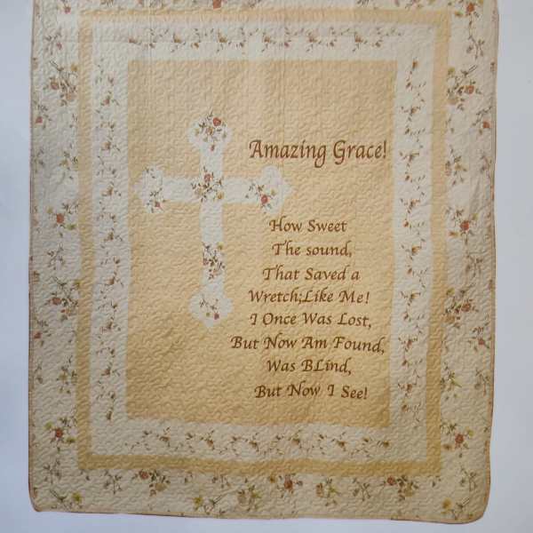 Amazing Grace Cream Throw