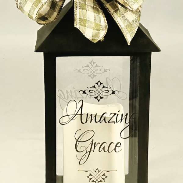 Amazing Grace Lighted Lantern