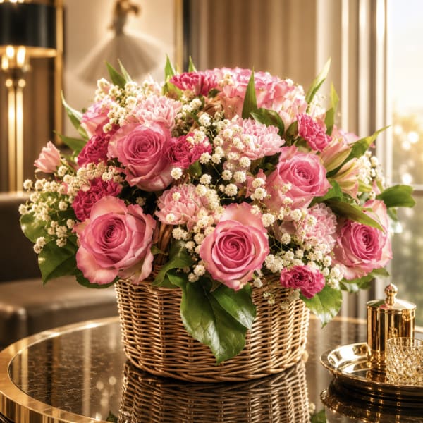 Pink Angel Basket