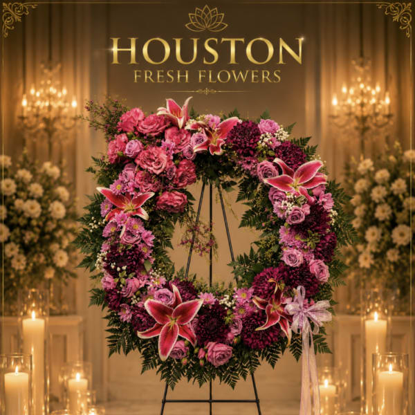 Pink and Purple Wreath