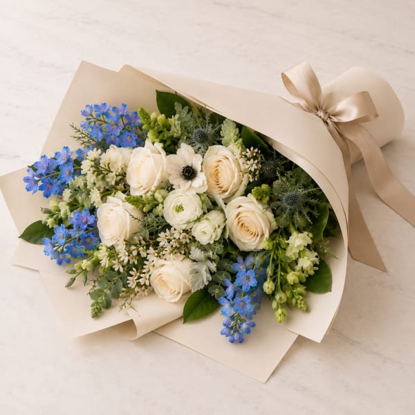 Something Blue Bouquet – Same-Day Flower Delivery Los Angeles