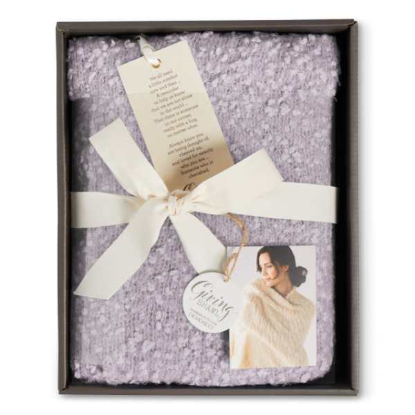 Giving Shawl Lavender or Pale blue