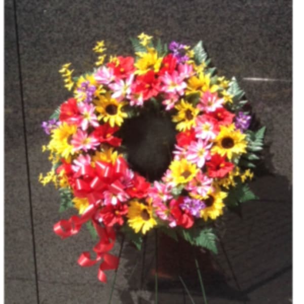 24 SILK WREATH